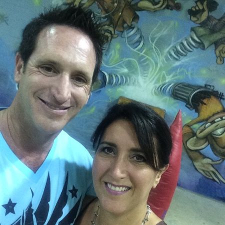 Stacy Friedman with her husband at vacation. 